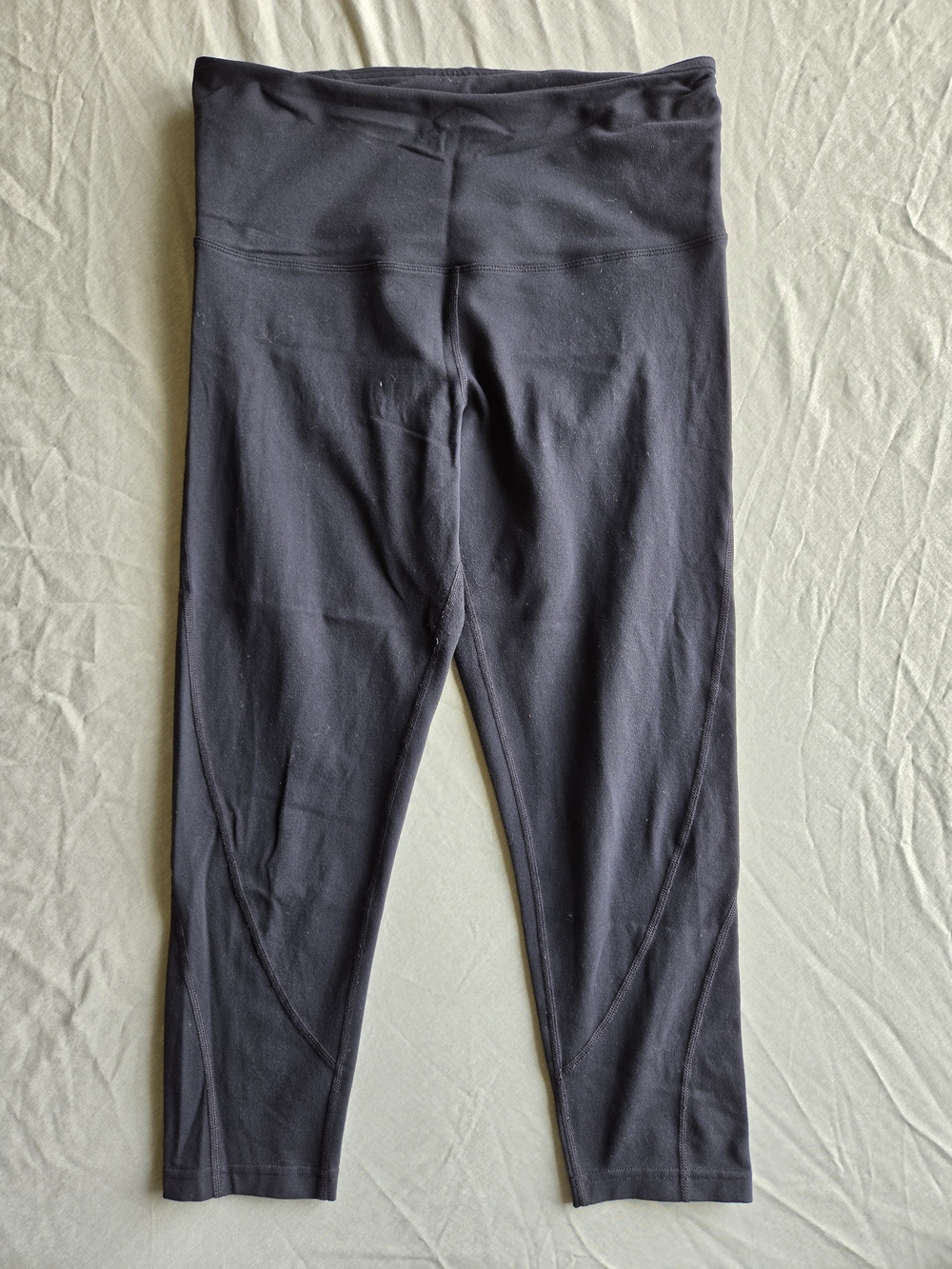 Tuff Athletics Black Performance Leggings with Subtle Logo